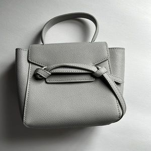 ChiaraChai grey mini purse. Never used. Still in bag and box. Smoke free home.